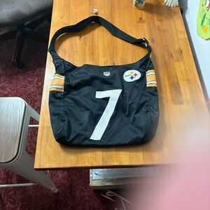 Pittsburgh Steelers Black and Gold Sports Team Shoulder Bag